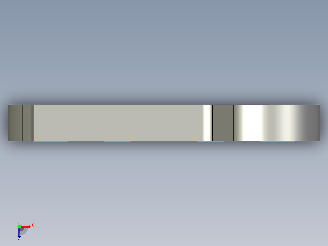 双耳止动垫片冲孔落料冲裁模设计【10张CAD图纸】俯视图