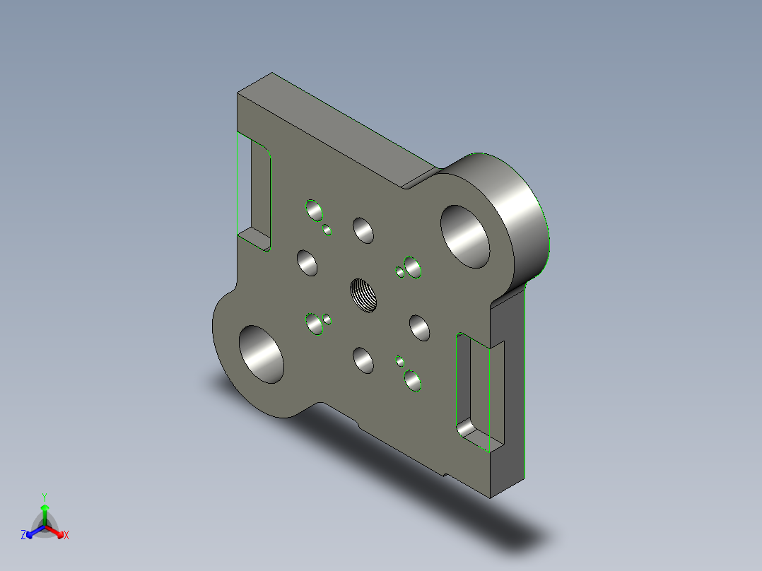 双耳止动垫片冲孔落料冲裁模设计【10张CAD图纸】正等轴测图