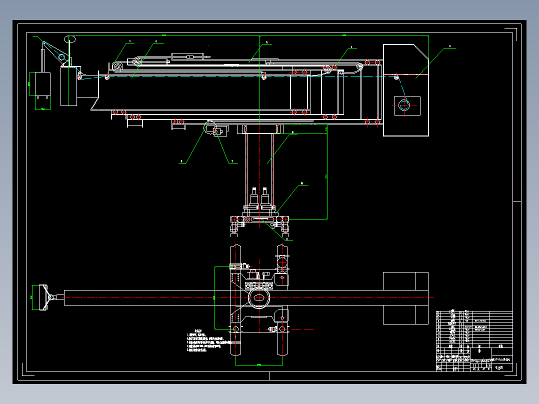 单臂伸缩型擦窗机设计（含CAD图纸+说明书）