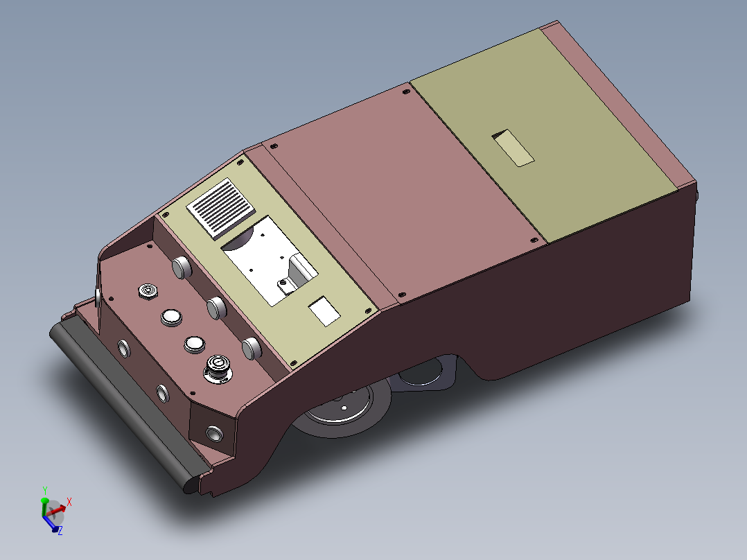 仓储物流AGV自动引导运输小车3D图纸