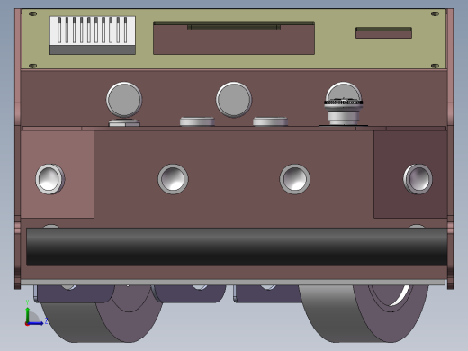 仓储物流AGV自动引导运输小车3D图纸左视缩略图