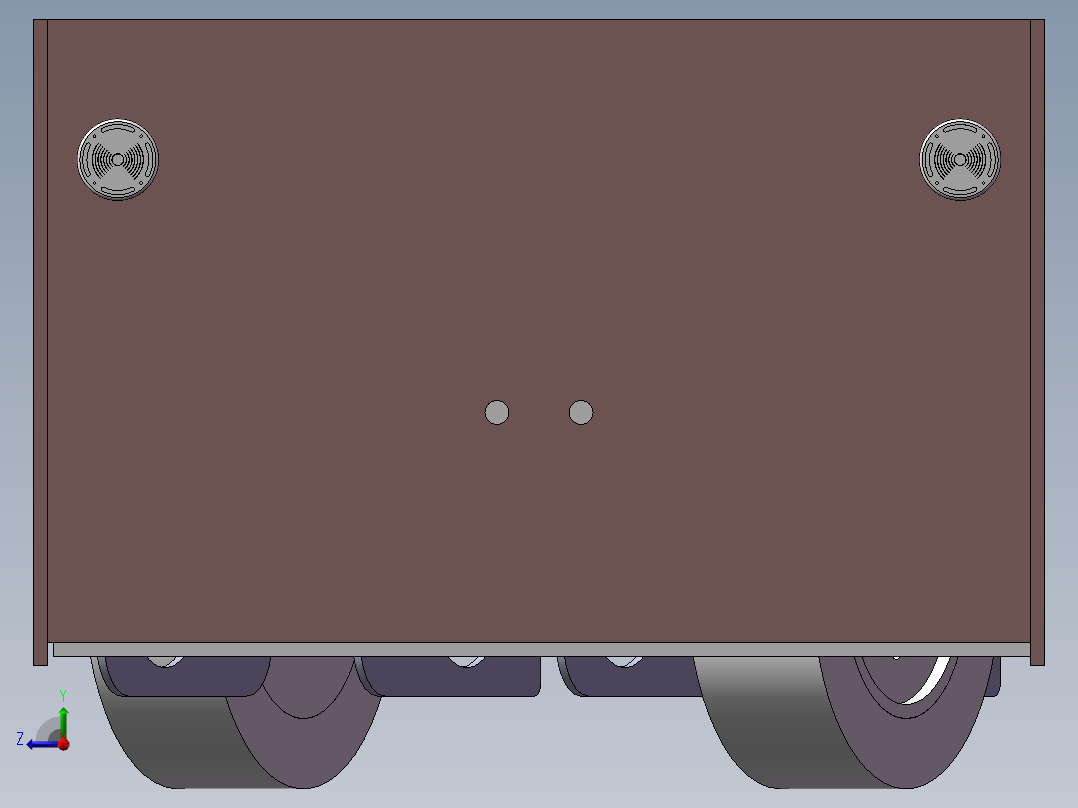 仓储物流AGV自动引导运输小车3D图纸右视图