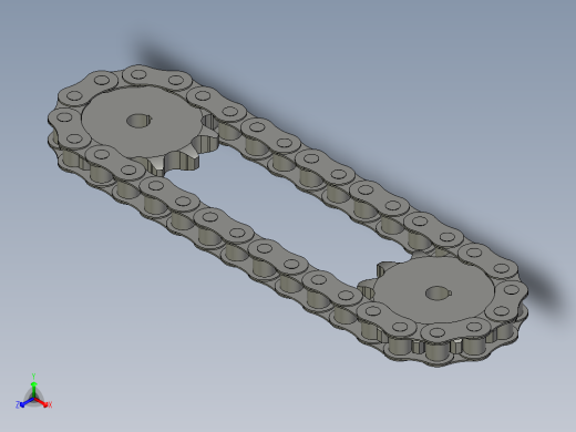 链轮链条传动结构3d图纸 CAXA实体设计 链轮链条传传动仿真3d模型