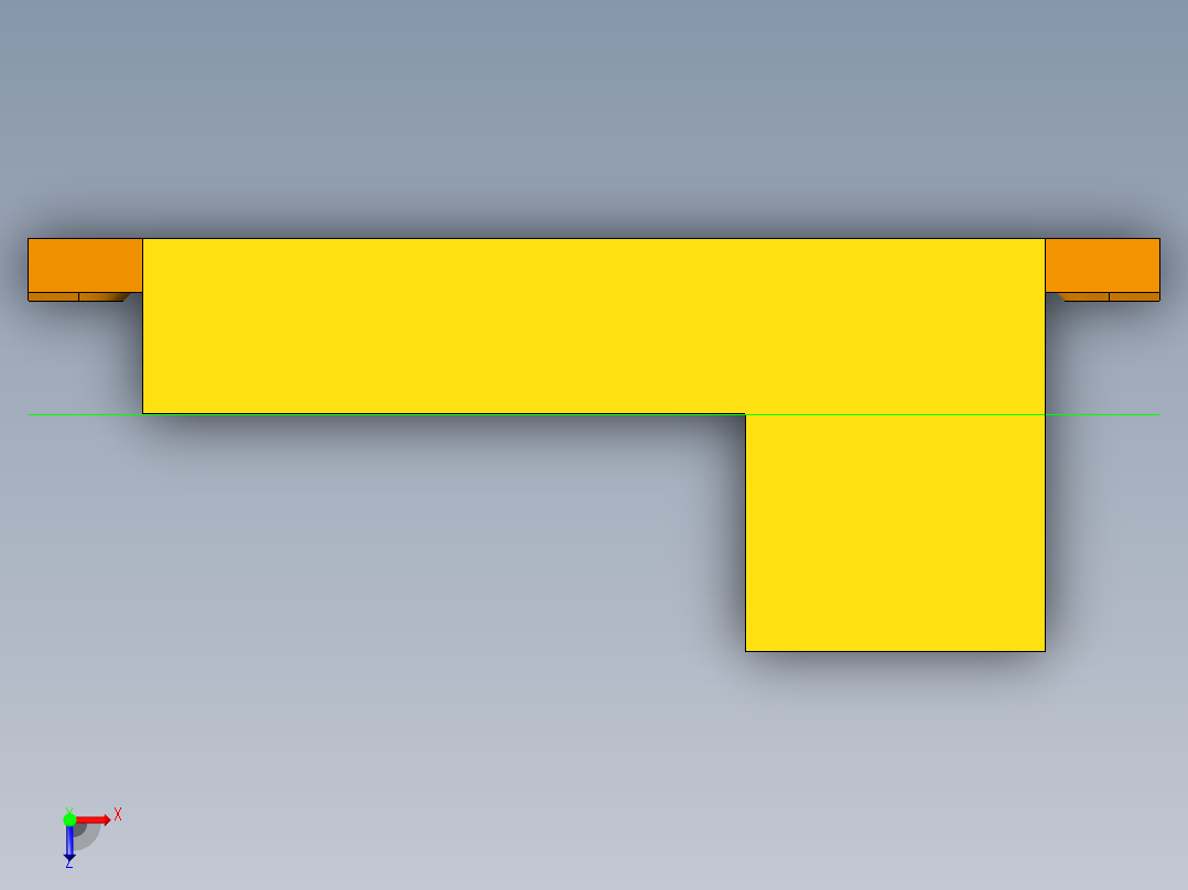 尾接杆钻模夹具俯视图