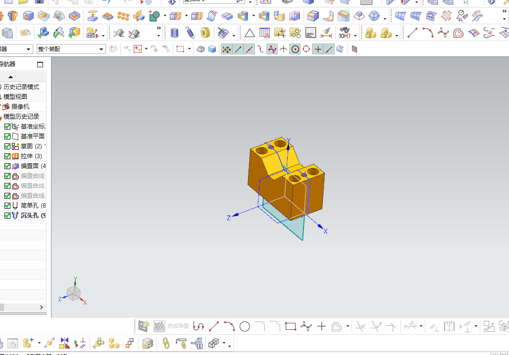 尾接杆钻模夹具