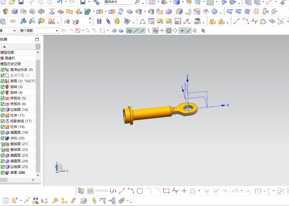 尾接杆钻模夹具