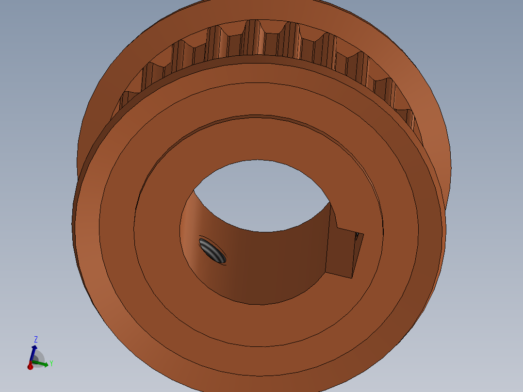 同步带轮HTPA25S5M150-A-N15主视图