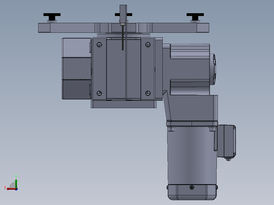 自动打磨摆盘机后视图
