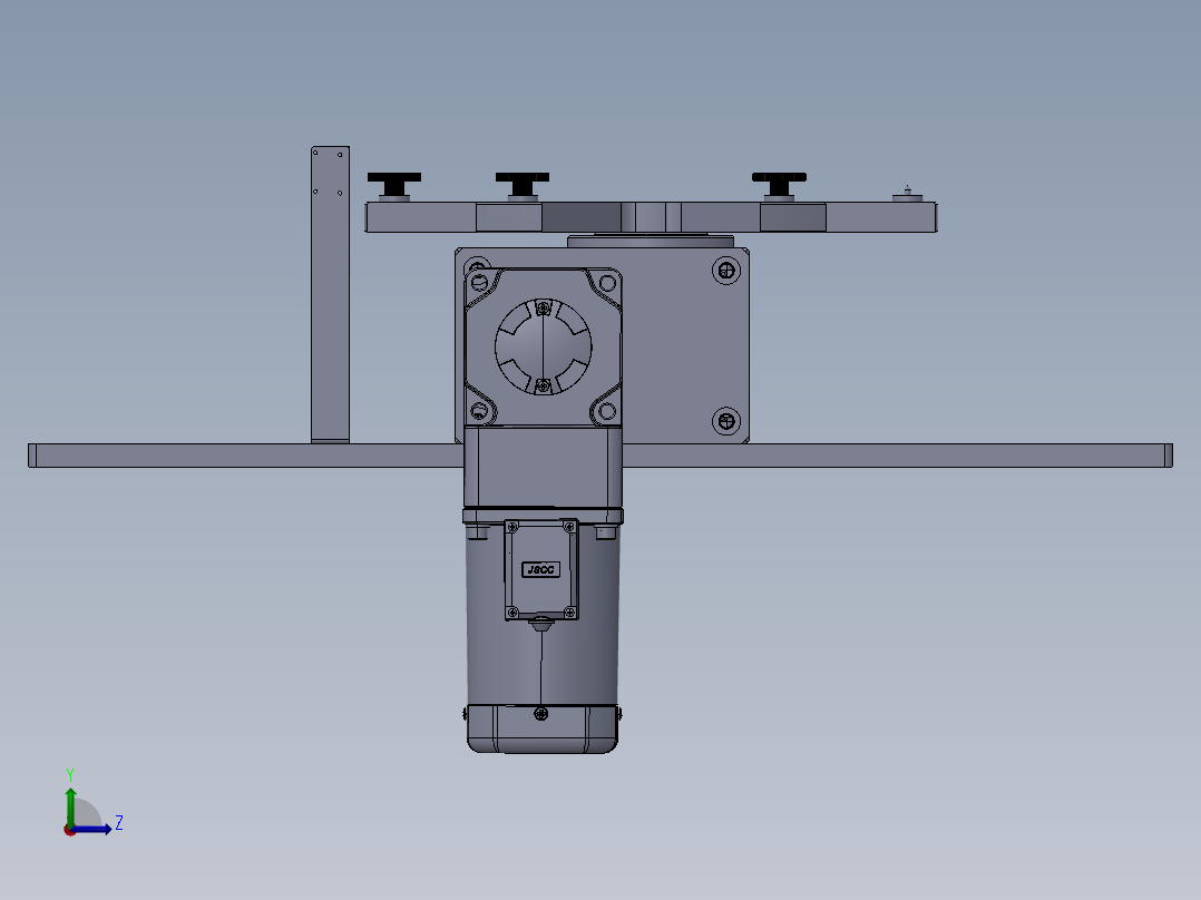 自动打磨摆盘机左视图
