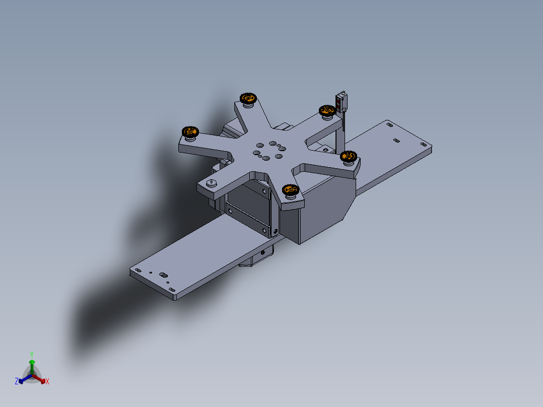 自动打磨摆盘机正等轴测图
