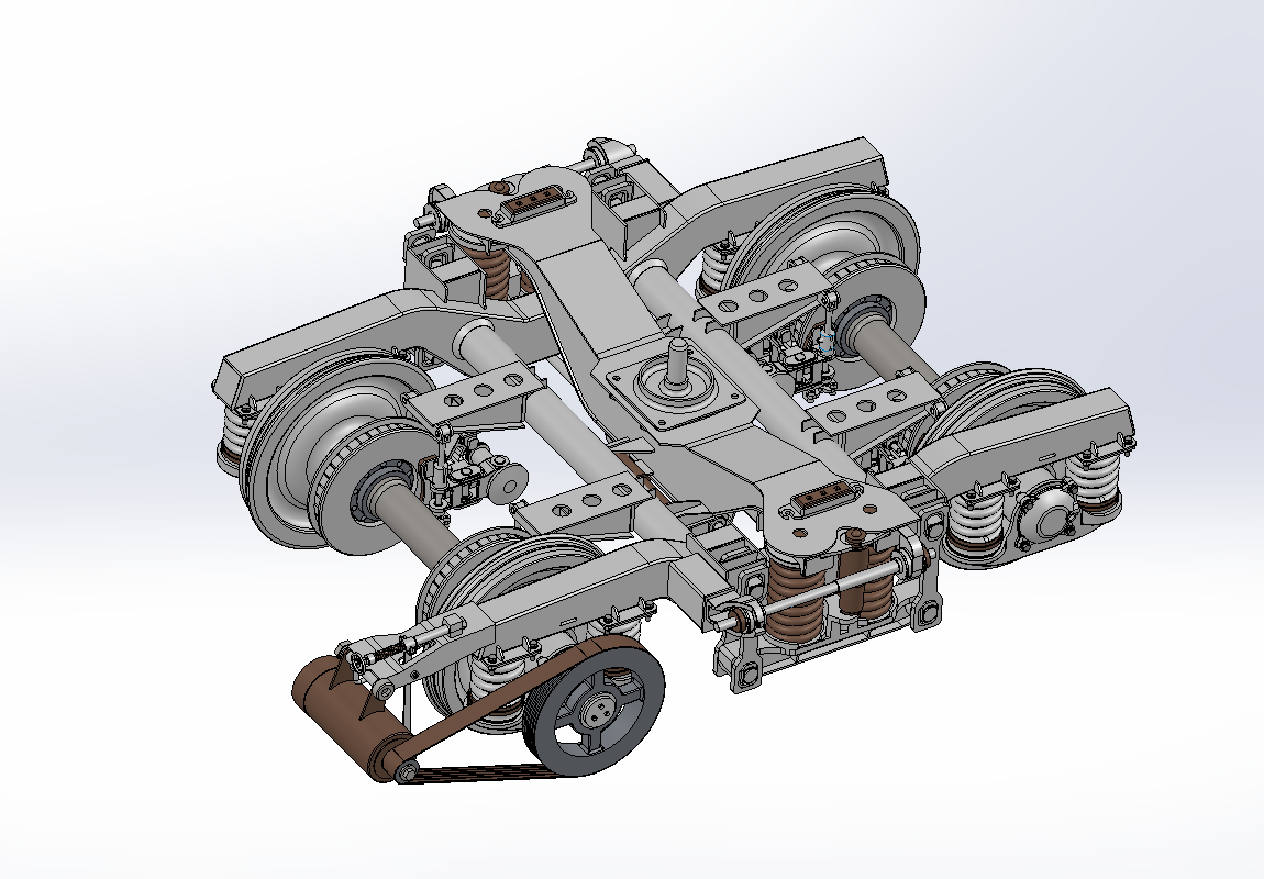 206P转向架三维SW模型