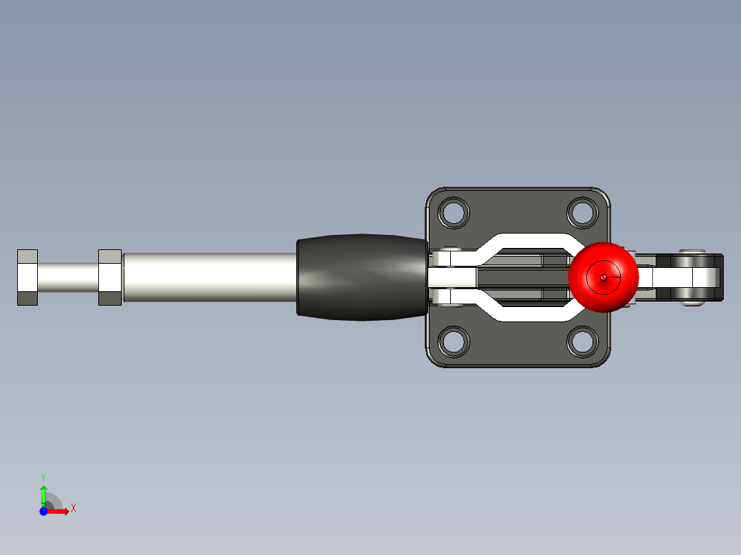 推拉式夾鉗SSP(J)-3D多系列多零件图纸模型前视图