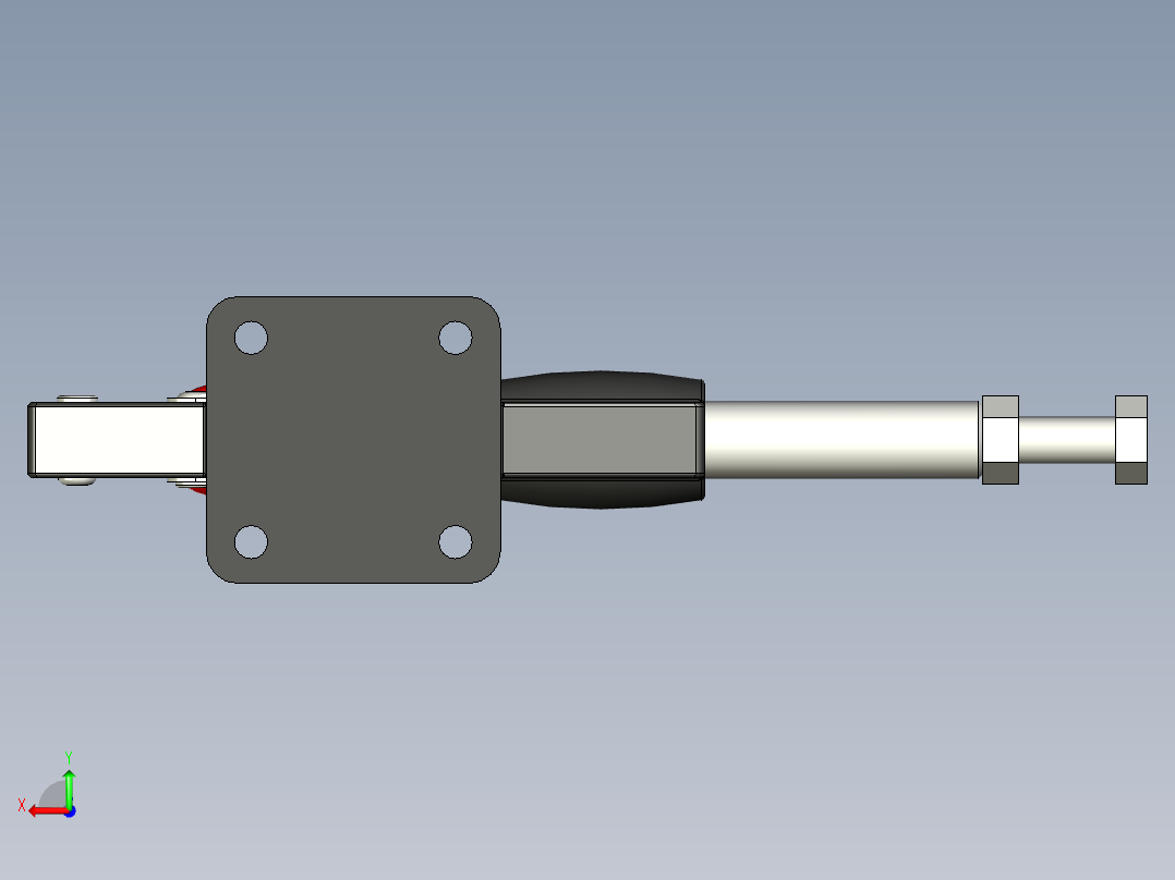推拉式夾鉗SSP(J)-3D多系列多零件图纸模型后视图