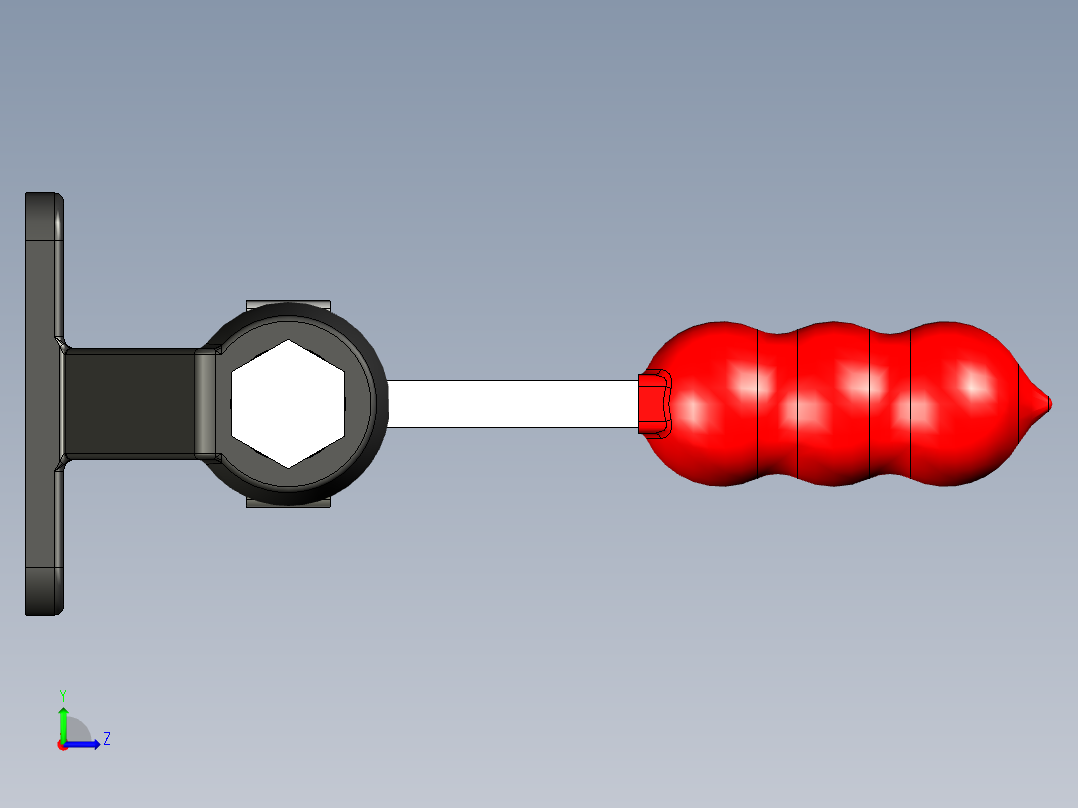 推拉式夾鉗SSP(J)-3D多系列多零件图纸模型左视图