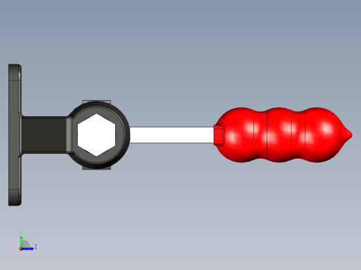 推拉式夾鉗SSP(J)-3D多系列多零件图纸模型左视缩略图