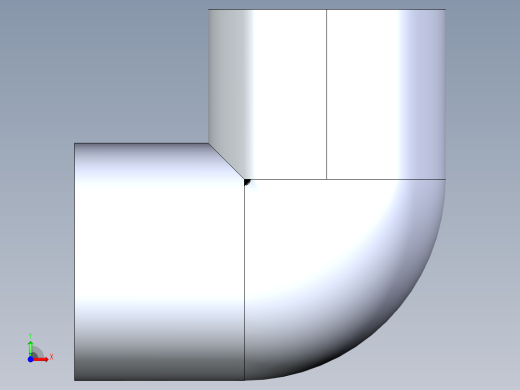 CPVC管件05-Sch80_90Elbow_SxS_9806-010 _1in前视缩略图