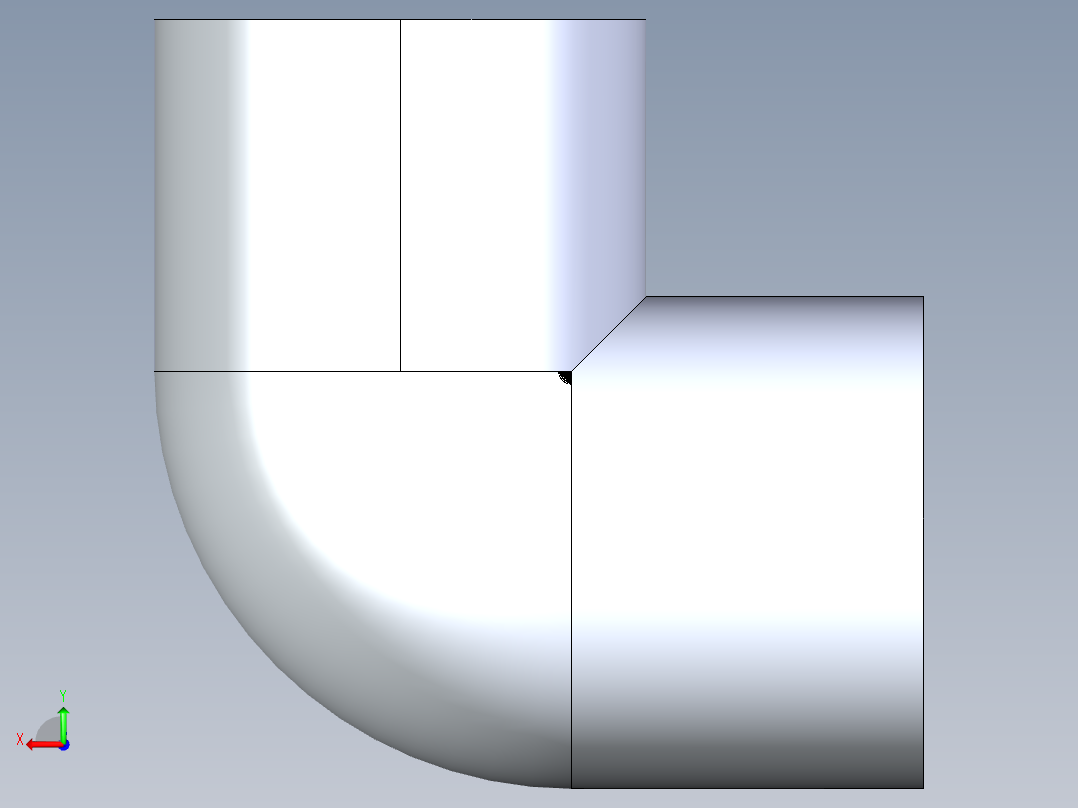 CPVC管件05-Sch80_90Elbow_SxS_9806-010 _1in后视图