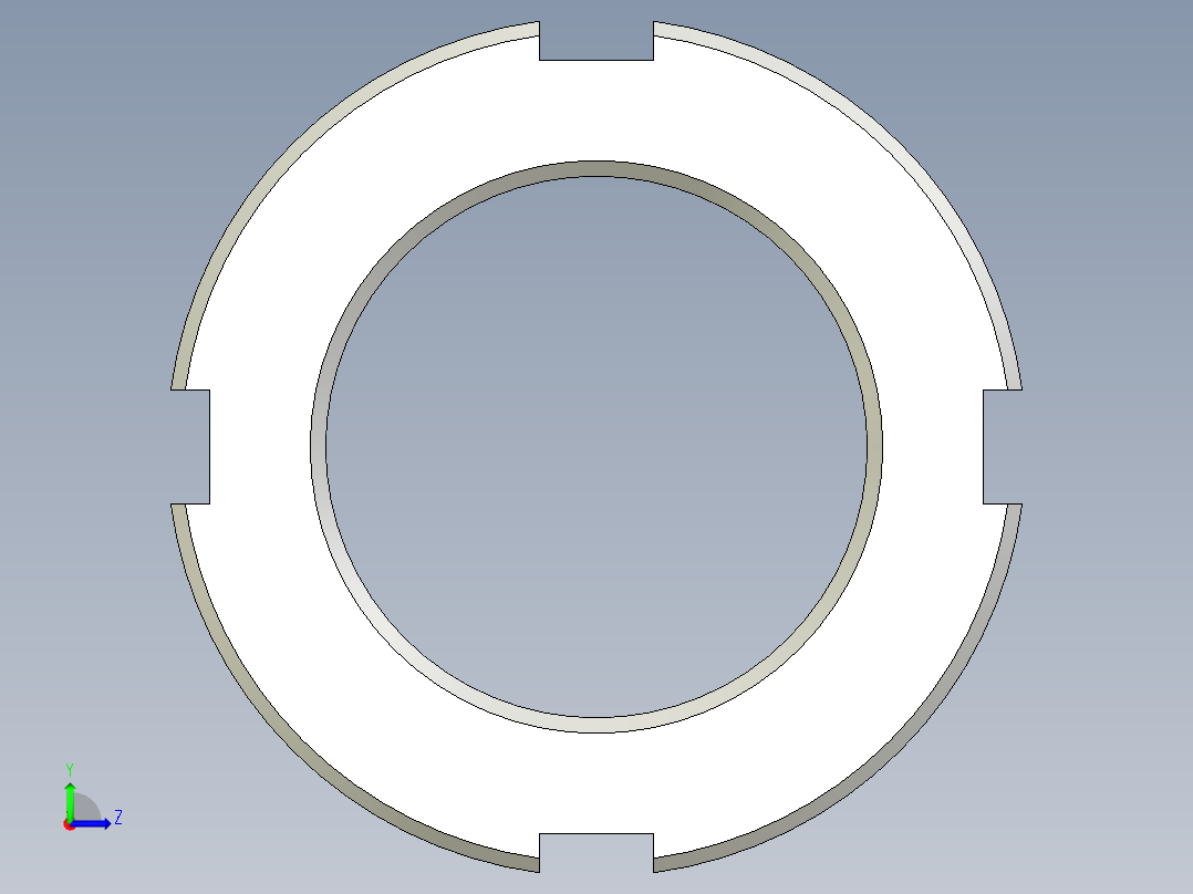 锁紧螺母左视图