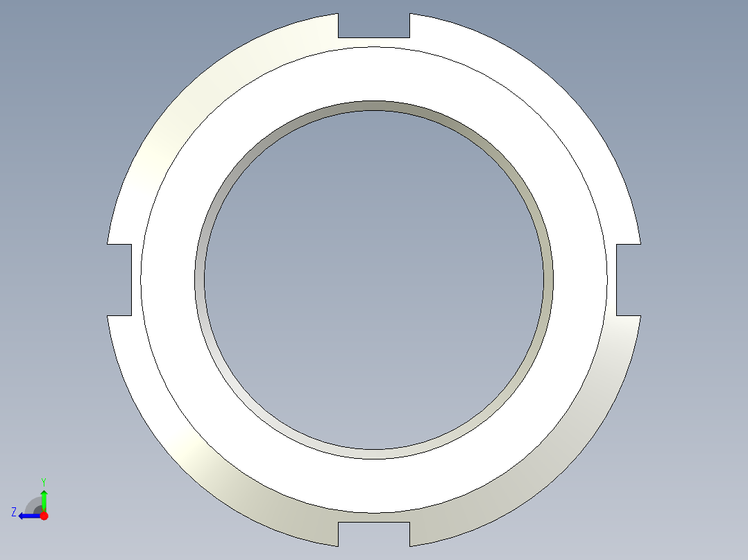 锁紧螺母右视图