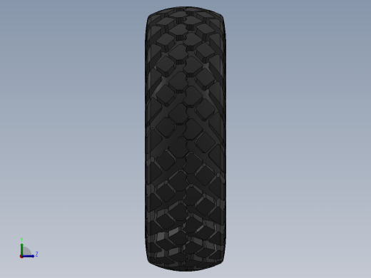 ZIL-157轮毂轮胎模型3D图纸 Solidworks设计左视缩略图