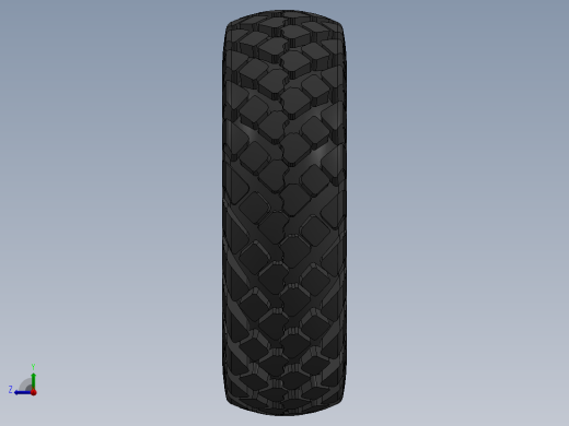 ZIL-157轮毂轮胎模型3D图纸 Solidworks设计右视缩略图