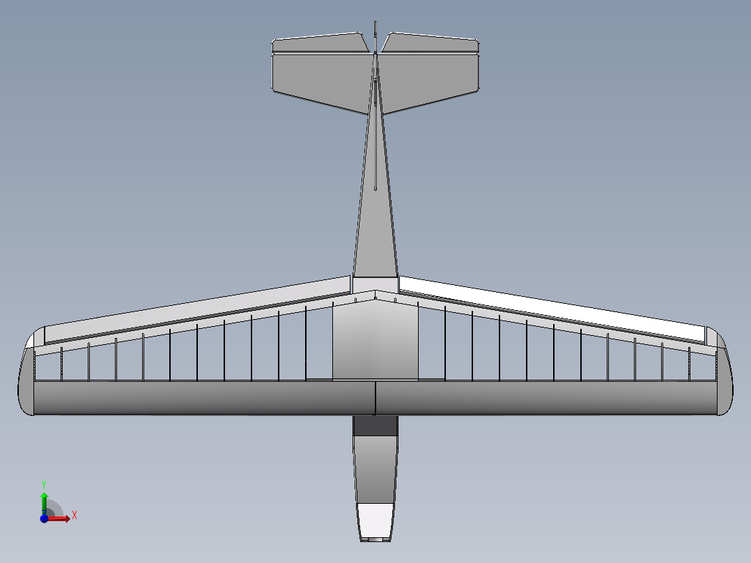 遥控飞机前视图