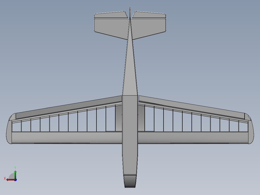 遥控飞机后视图