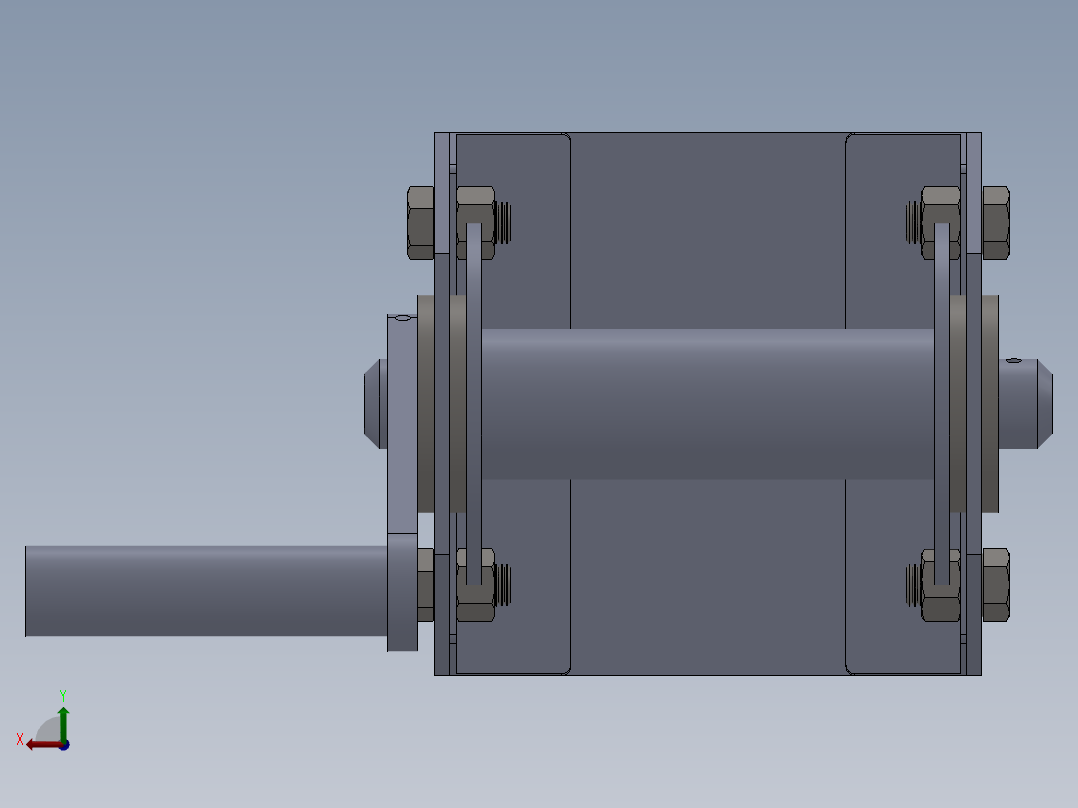 绞车 卷扬机 (1)后视图