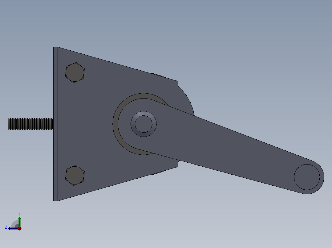 绞车 卷扬机 (1)右视图