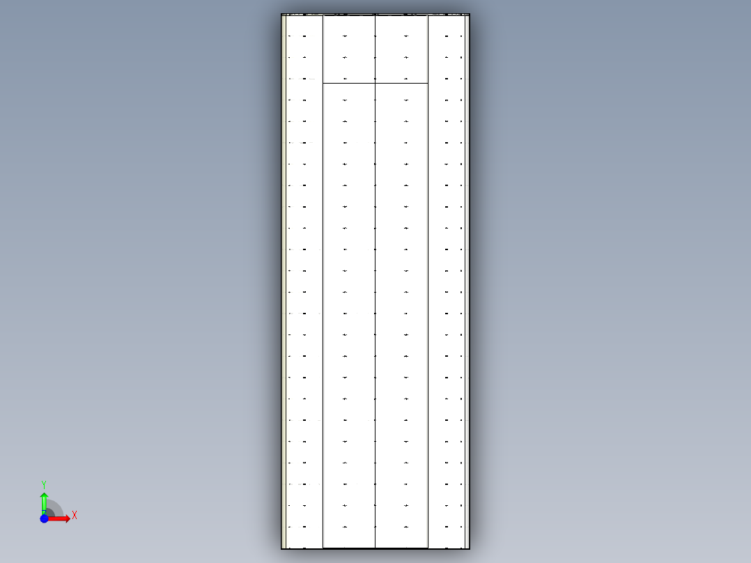 温室结构前视图