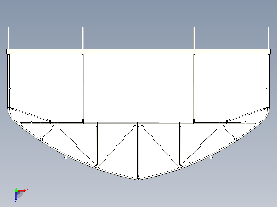 温室结构俯视图