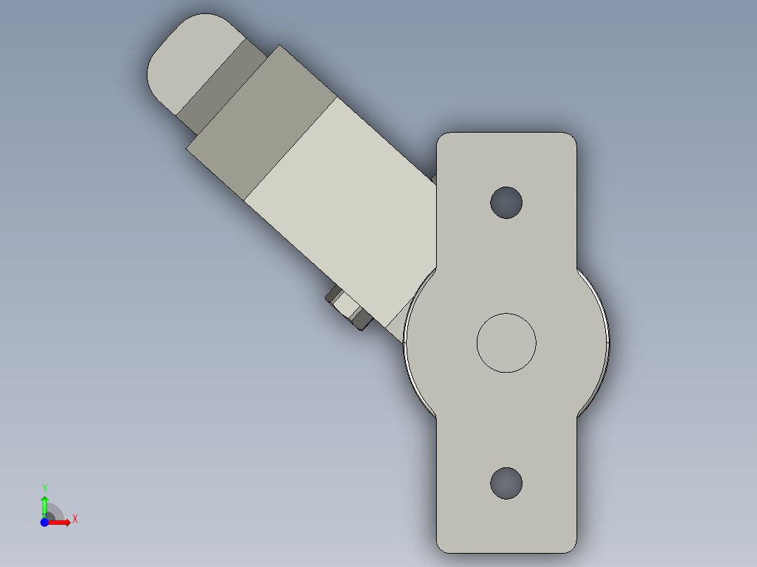 防静电转向脚轮前视图