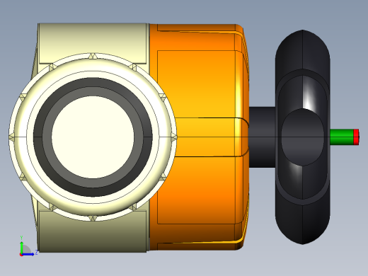 +GF+PE-阀门ecoFIT-聚乙烯工业-公制3D模型STP格式左视缩略图