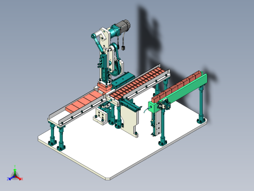 电动连杆转角90度翻转机构