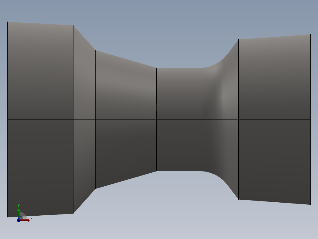 喷气涡轮叶片及外壳---模型格式为 stp前视图