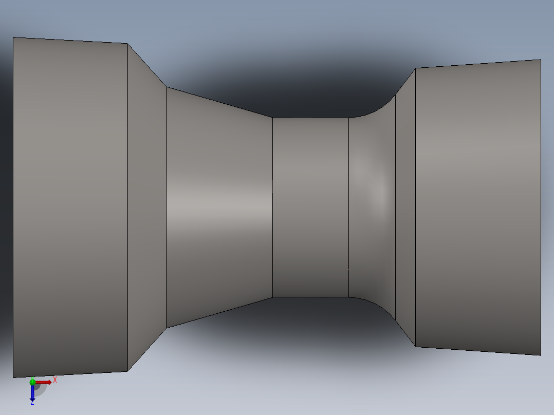 喷气涡轮叶片及外壳---模型格式为 stp俯视图