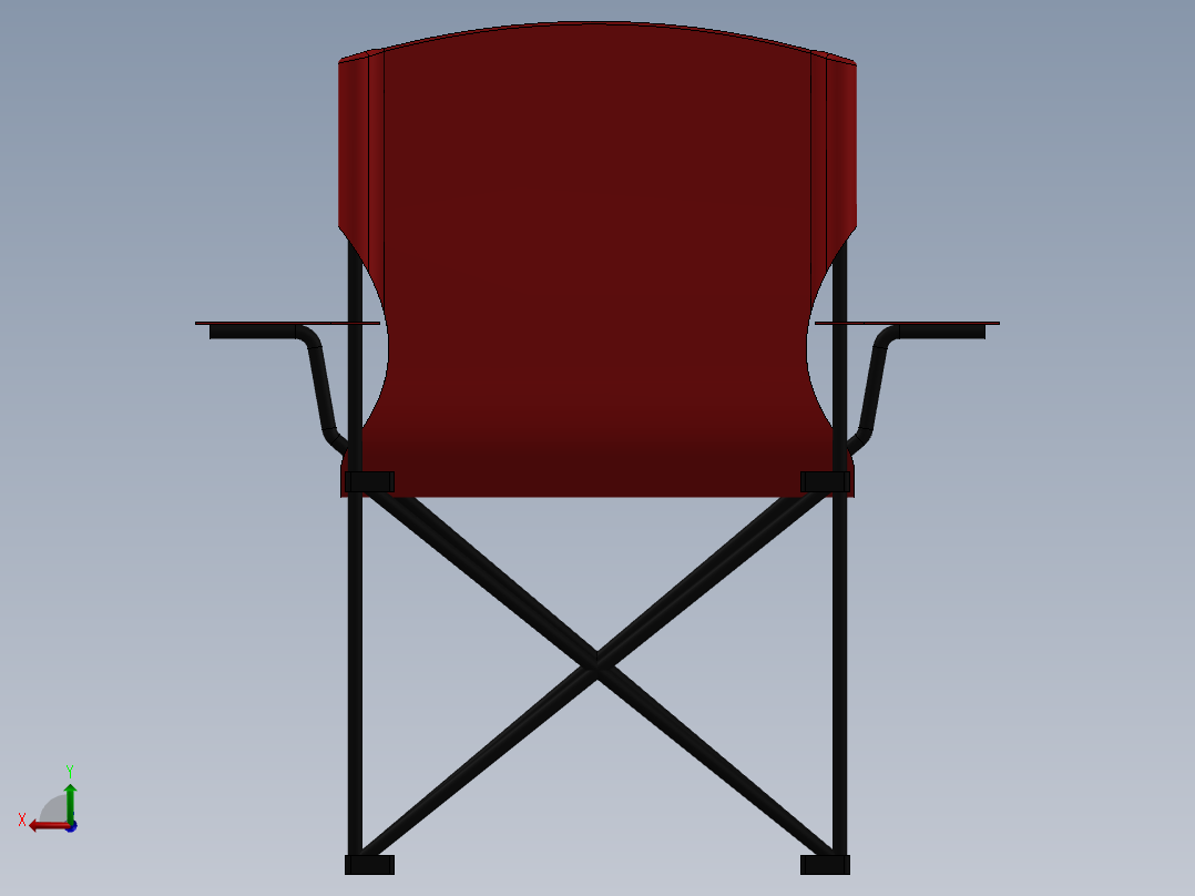 可折叠的椅子2后视图