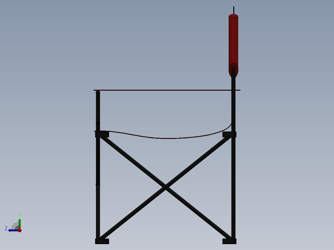 可折叠的椅子2右视图