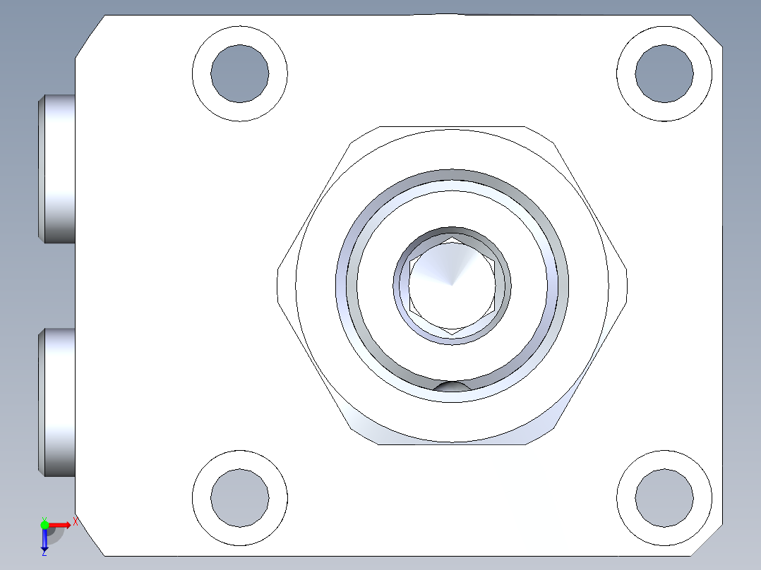 KOSMEKLHA0480-CR-Q15多系列多零件图纸模型俯视图