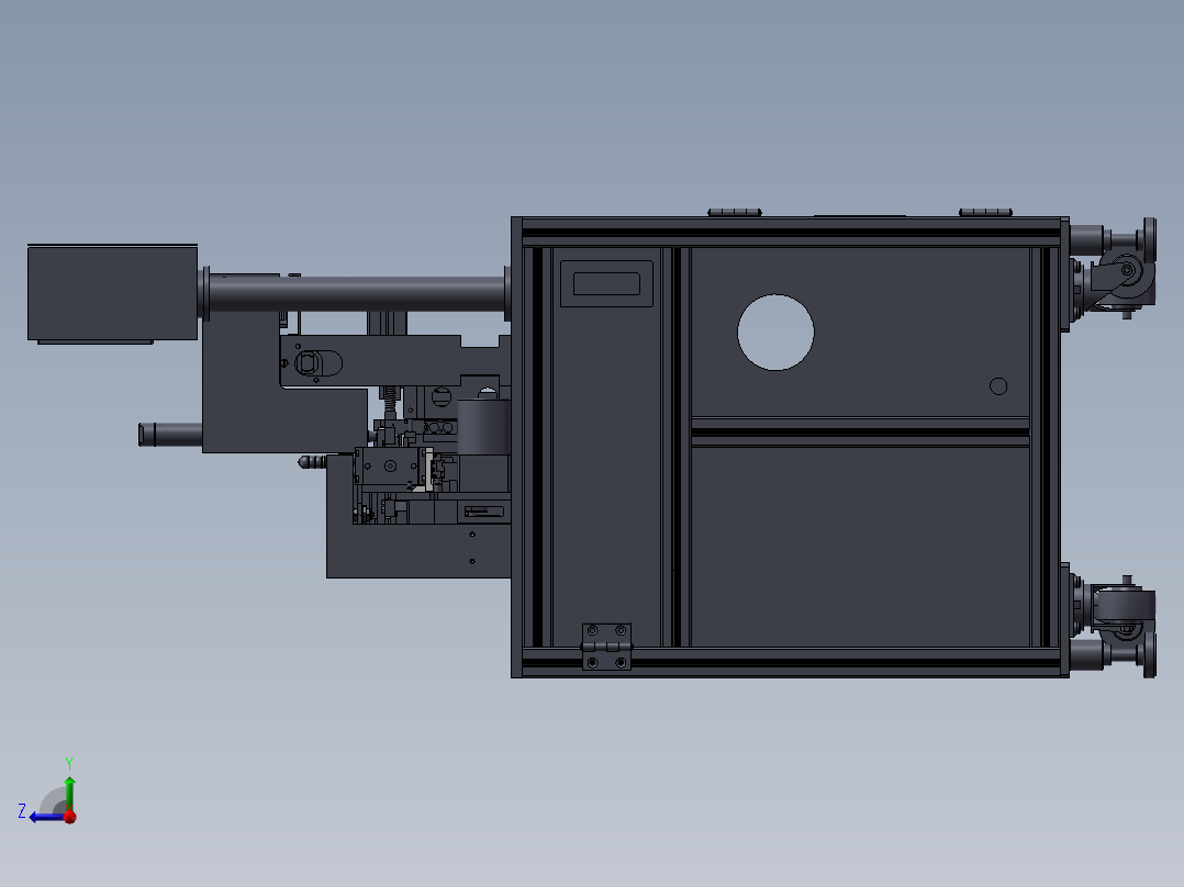 电子元器件性能检测机右视图
