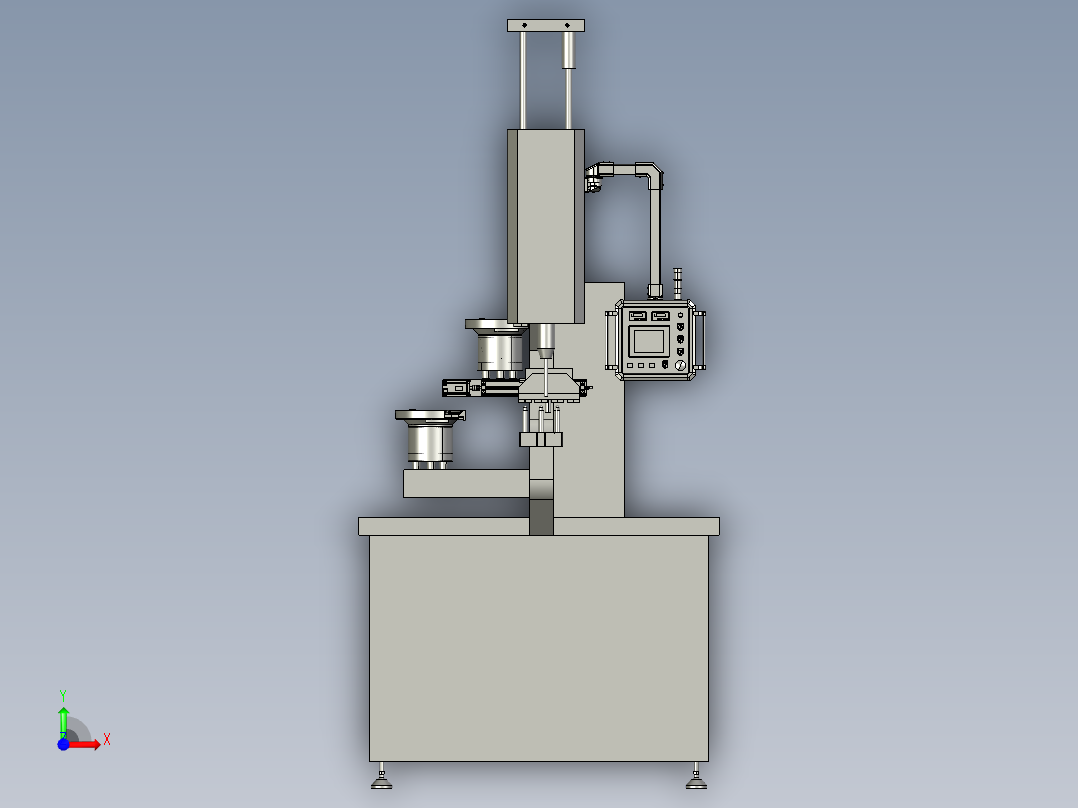 数控压铆机前视图