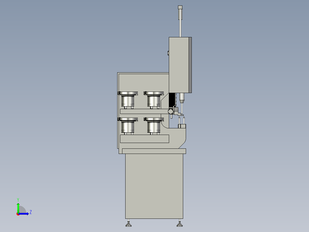 数控压铆机左视图