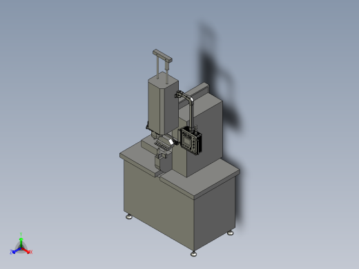 数控压铆机正等轴测缩略图