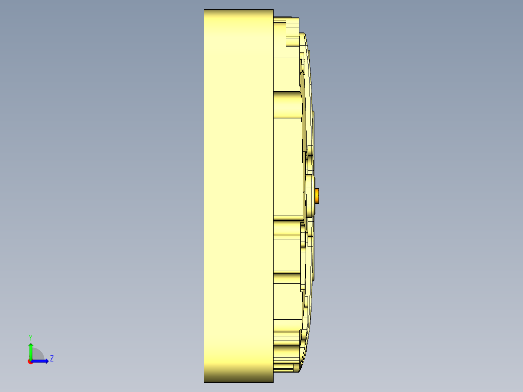 X1-damo-kuaihuan-笔记本CNC工装夹具三维模型201450309左视图