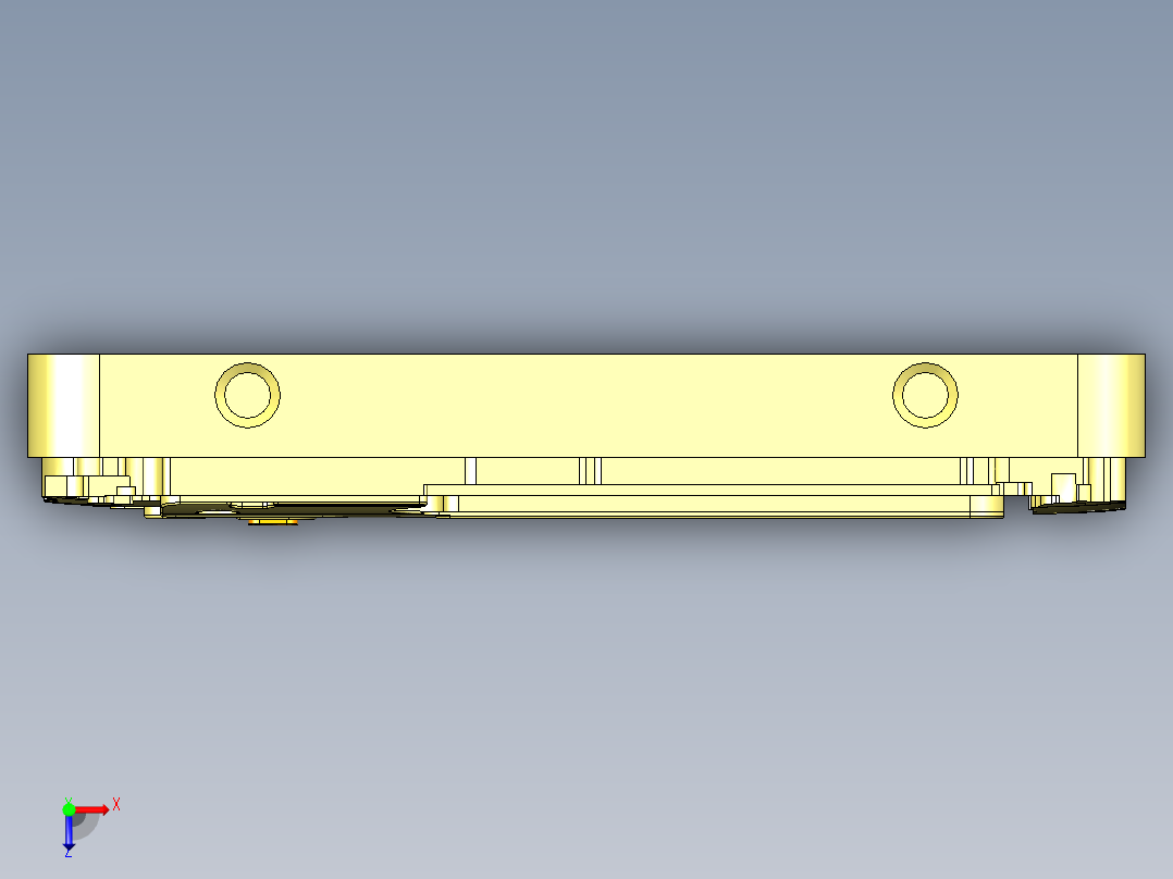 X1-damo-kuaihuan-笔记本CNC工装夹具三维模型201450309俯视图