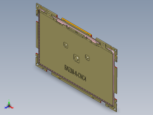 BAZ80-A笔记本CNC工装夹具三维模型-CNC4正等轴测缩略图