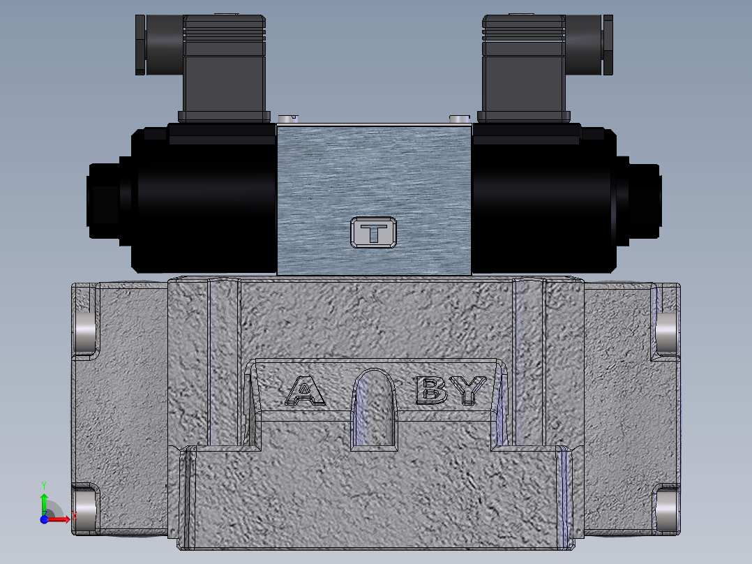YUKEN EUROPE LTD-DSHG 04 2B3 D24液压元件前视图