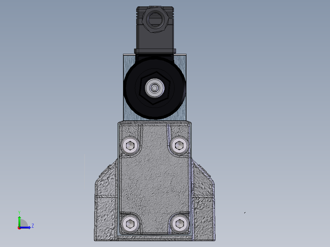YUKEN EUROPE LTD-DSHG 04 2B3 D24液压元件左视图