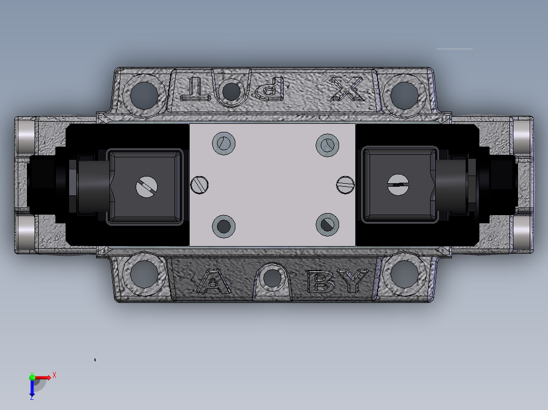 YUKEN EUROPE LTD-DSHG 04 2B3 D24液压元件俯视图