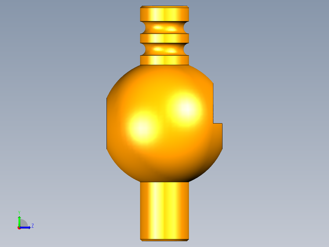 UG煤气表开关设计左视图